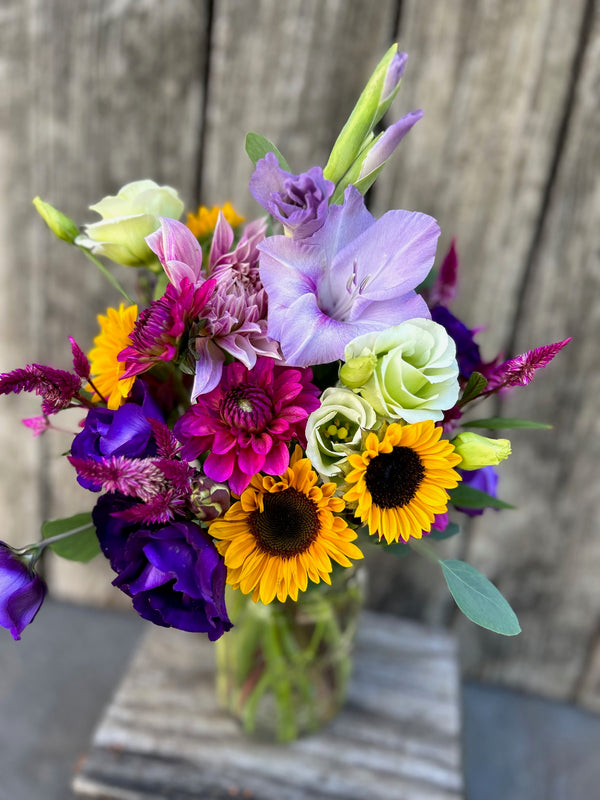 Small Mason Jar Arrangement — Orchard Hills Floral & Gifts